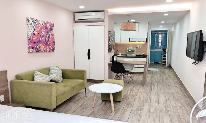 Modern Studio Serviced Apartment For Rent In Phu Nhuan HCMC 35sqm 450 USD/month