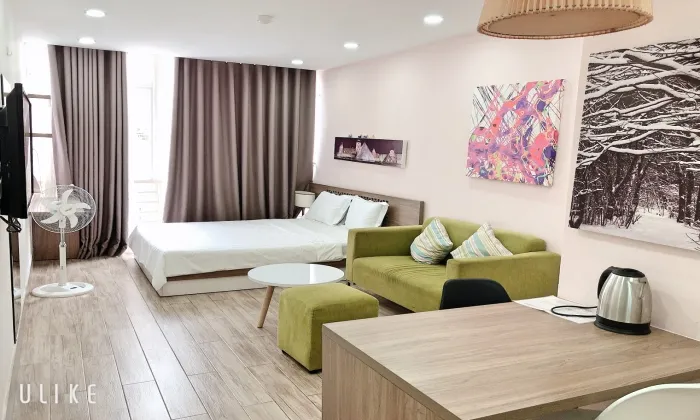Modern Studio Serviced Apartment For Rent In Phu Nhuan HCMC 35sqm 450 USD/month