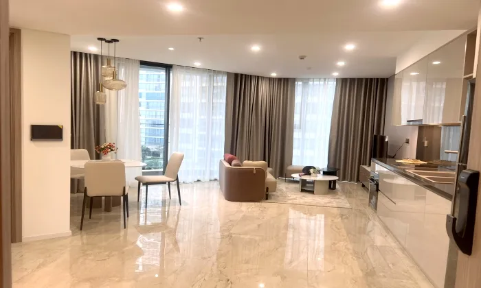 One Bedroom Low Floor Thao Dien Green Apartment For Rent HCMC 61sqm 1,200 USD/month