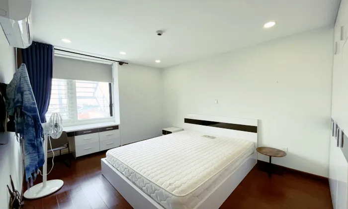Balcony Two Bedroom Lily Serviced Apartment For Rent HCMC 80sqm 850 USD/month