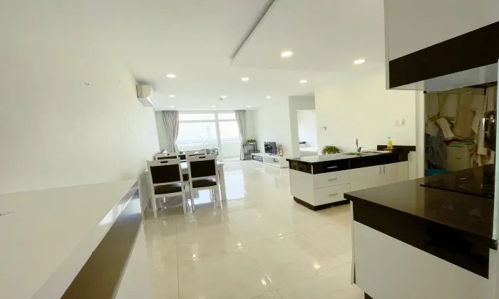 Balcony Two Bedroom Lily Serviced Apartment For Rent HCMC 80sqm 850 USD/month