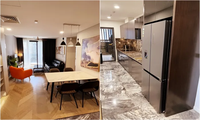 Stunning Furniture Two Bedroom Lumiere Riverside Apartment For Rent HCM 73sqm 1,200 USD/month