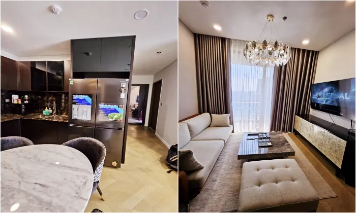 Furnished 02 Bedroom Lumiere Riverside Apartment For Rent HCMC 76sqm 1,400 USD/month