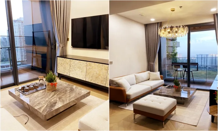 Furnished 02 Bedroom Lumiere Riverside Apartment For Rent HCMC 76sqm 1,400 USD/month