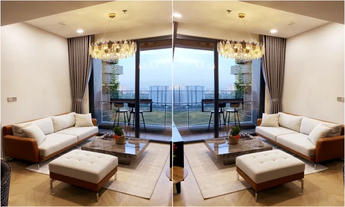 Furnished 02 Bedroom Lumiere Riverside Apartment For Rent HCMC 76sqm 1,400 USD/month
