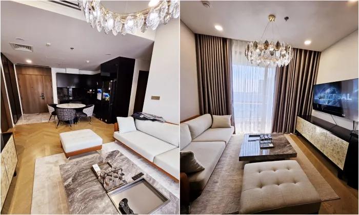 Furnished 02 Bedroom Lumiere Riverside Apartment For Rent HCMC 76sqm 1,400 USD/month