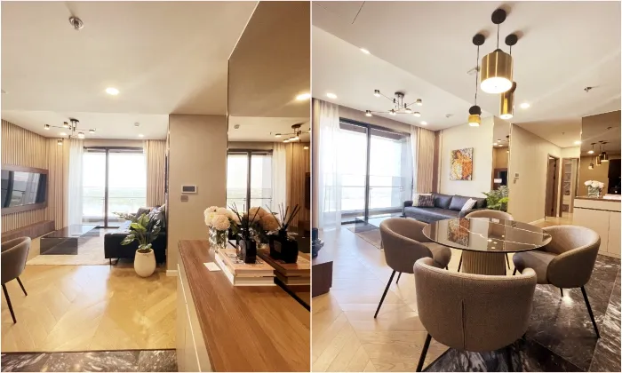 Fascinating Decoration 02 Bedroom Lumiere Riverside Apartment HCM 68sqm 1,300 USD/month