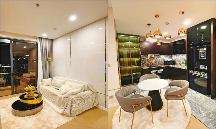 Flexible Lease Term One Bedroom Lumiere Riverside For Rent HCMC 52sqm 1,200 USD/month