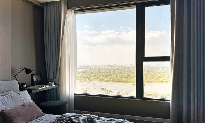 River View 03 Bedroom Lumiere Riverside Apartment For Rent in HCMC 93sqm 1,900 USD/month