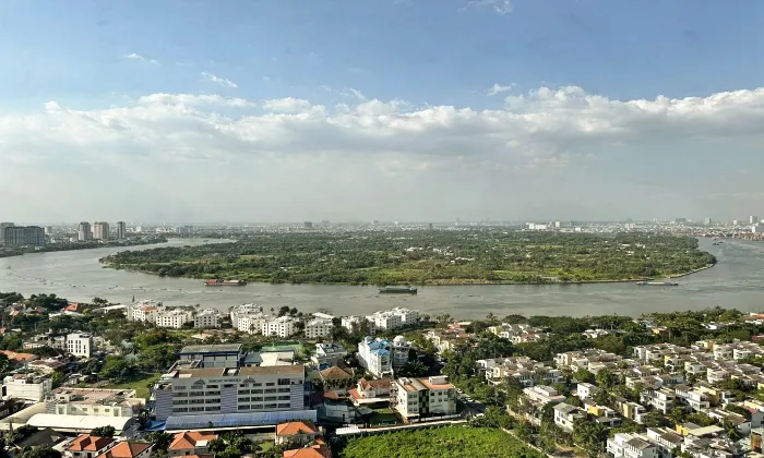 River View 03 Bedroom Lumiere Riverside Apartment For Rent in HCMC 93sqm 1,900 USD/month