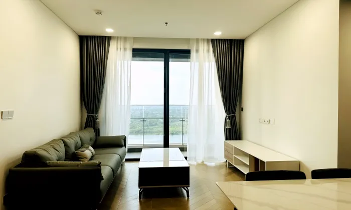 Simple Designed River View Lumiere Riverside Apartment For Rent HCM 68sqm 1,400 USD/month
