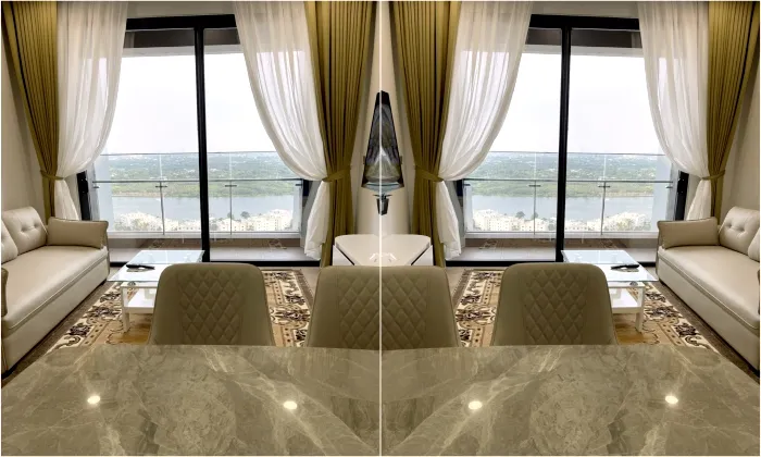 Cool View Saigon River Lumiere Riverside Apartment For Rent in HCMC 73sqm 1,500 USD/month