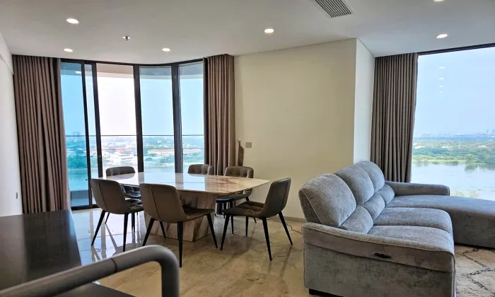 Good Interior 03 Bedroom Thao Dien Green Apartment For Rent HCMC 109sqm 2,450 USD/month