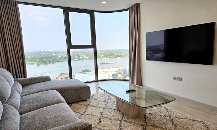 Good Interior 03 Bedroom Thao Dien Green Apartment For Rent HCMC 109sqm 2,450 USD/month