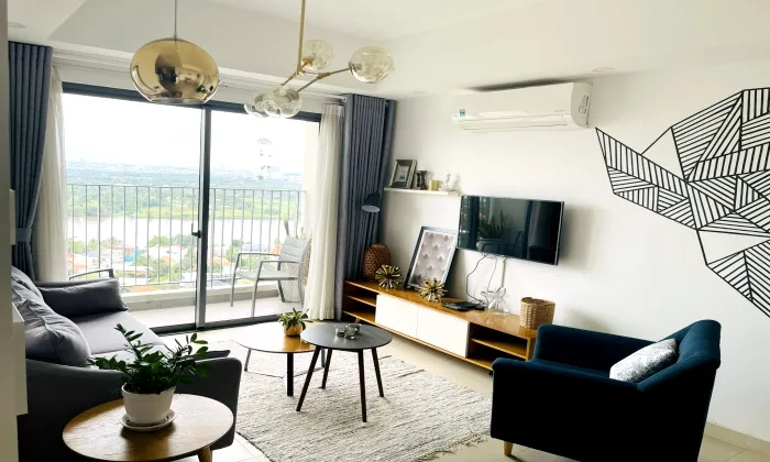 Three Bedroom Masteri Thao Dien for Rent Tower 4 HCMC 93sqm 1,600 USD/month