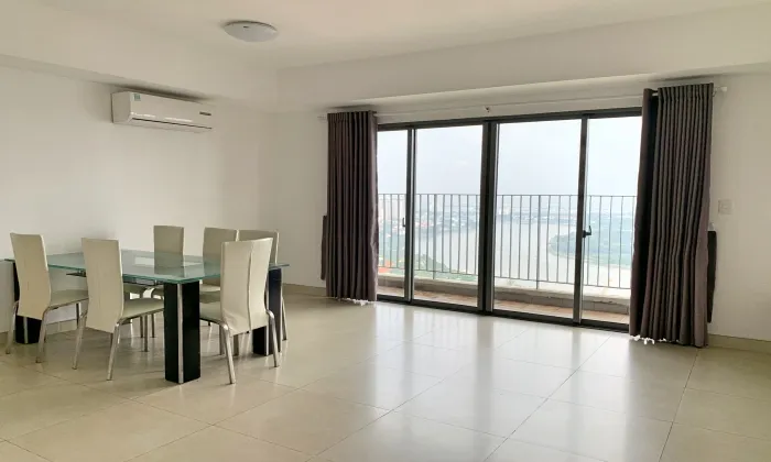 Partly Furnished Three Bedroom Masteri Thao Dien For Rent HCMC 93sqm 1,200 USD/month