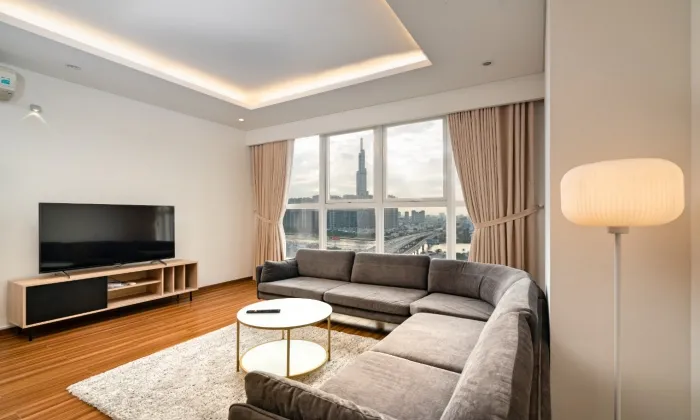 Simple Interior Design 03 Bedroom Thao Dien Apartment For Rent 136sqm 1,550 USD/month