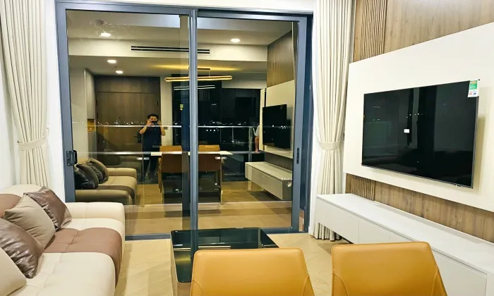 Riverfront 02 Bedroom Block West Lumiere Apartment for rent HCMC 71sqm 1,400 USD/month