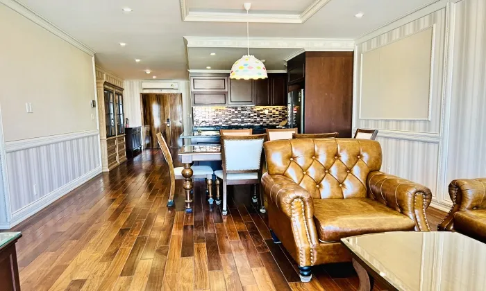Very Classic Design Three Bedroom Leman Luxury Apartment For Rent in HCMC 118sqm 1,800 USD/month