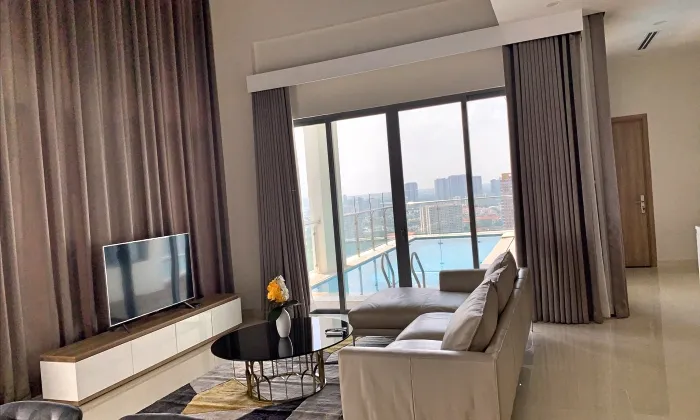 Private Pool Sky Villa Diamond Island Apartment For Rent HCMC 380sqm 7,000 USD/month