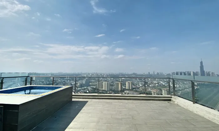 Top Floor Penthouse Masteri Thao Dien Apartment For Rent HCMC 300sqm 4,300 USD/month