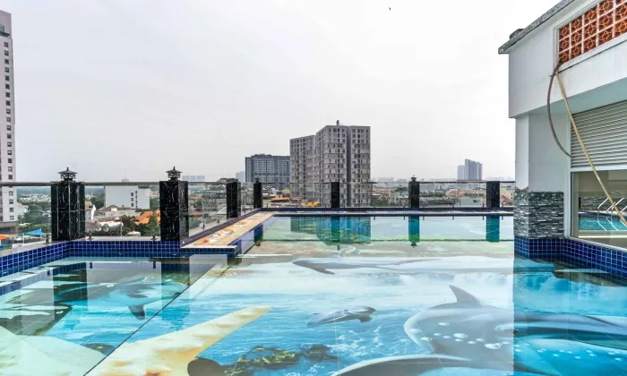 Two Bedroom ROM Serviced Apartment For Rent in Thao Dien HCMC 65sqm 650 USD/month