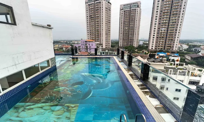 Two Bedroom ROM Serviced Apartment For Rent in Thao Dien HCMC 65sqm 650 USD/month