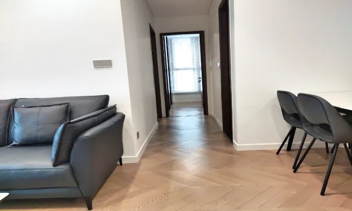 Dark furniture 02 Bedroom Apartment for rent in Lumiere Thao Dien HCM 70sqm 1,300 USD/month