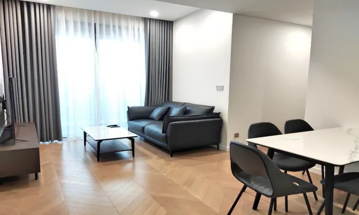 Dark furniture 02 Bedroom Apartment for rent in Lumiere Thao Dien HCM 70sqm 1,300 USD/month