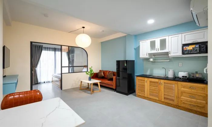 Nice New One Bedroom Apartment for rent in Dakao District 1 HCMC 45sqm 600 USD/month