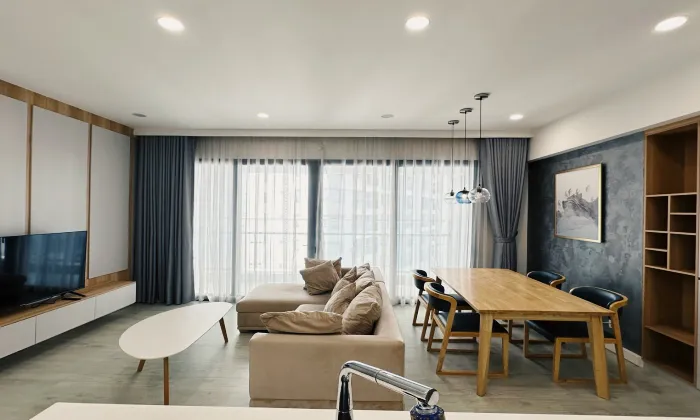 Comfortable Design Two Bedroom Apartment For Rent in Gateway Thao Dien HCM 90sqm 1,400 USD/month