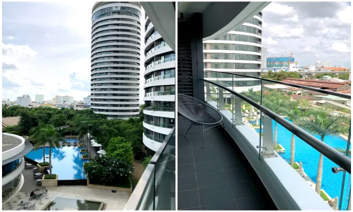 Good Decoration 01 Bedroom City Garden Apartment For rent HCM 70sqm 1,200 USD/month