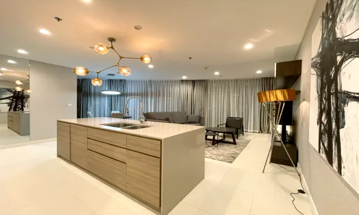 View to Saigon City 02 Bedroom Apartment For Rent in City Garden HCM 105sqm 1,400 USD/month