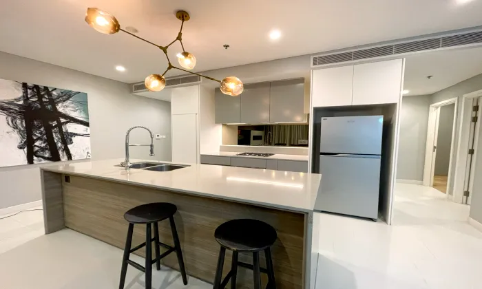 View to Saigon City 02 Bedroom Apartment For Rent in City Garden HCM 105sqm 1,400 USD/month