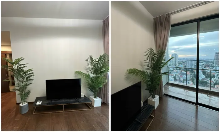 High Floor 01 Bedroom d'Edge Thao Dien Apartment For Rent HCMC 57sqm 1,100 USD/month