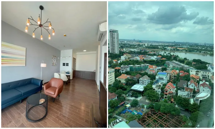 Good Furniture 02 Bedroom d'Edge Thao Dien Apartment For Rent HCM 92sqm 1,500 USD/month