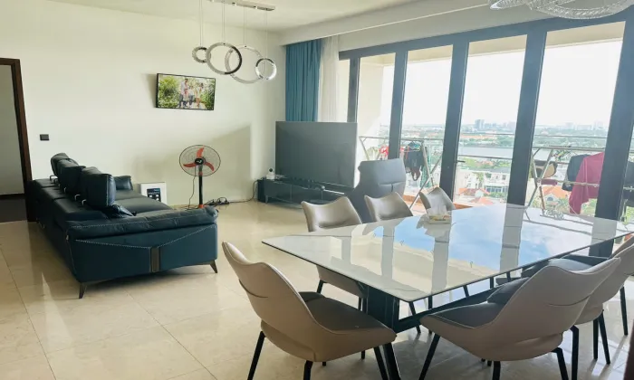 Fully Furnished Four Bedroom Apartment For Rent in d'Edge Thao Dien HCM 188sqm 5,600 USD/month