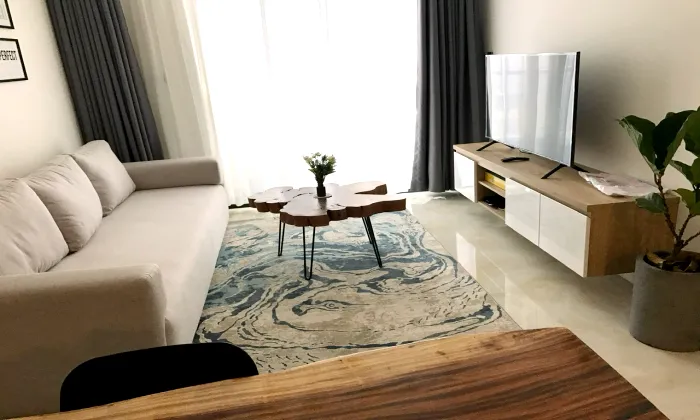 Nice Furniture One Bedroom Aqua 1 Golden River For Rent HCMC 50sqm 900 USD/month