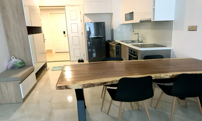 Nice Furniture One Bedroom Aqua 1 Golden River For Rent HCMC 50sqm 900 USD/month