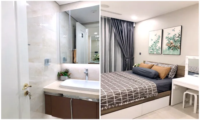 New and Modern One Bedroom Vinhome Golden River For Rent HCM 50sqm 900 USD/month