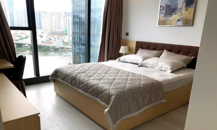 Full View To Canal and Landmark 81 02 Bedroom Vinhome Golden River HCM 72sqm 1,300 USD/month