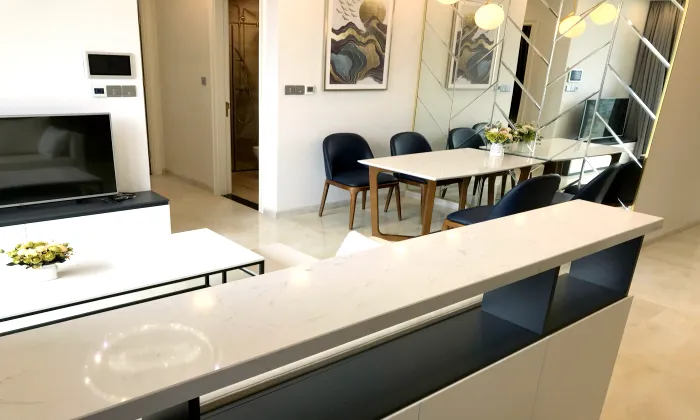 Full View To Canal and Landmark 81 02 Bedroom Vinhome Golden River HCM 72sqm 1,300 USD/month