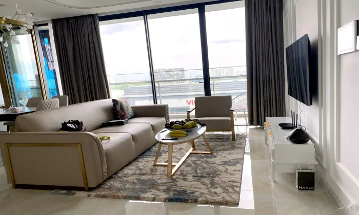 Good Size Three Bedroom Aqua 2 For Rent in Golden River District 1 HCM 121sqm 2,400 USD/month