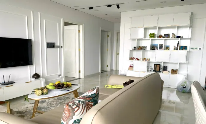 Good Size Three Bedroom Aqua 2 For Rent in Golden River District 1 HCM 121sqm 2,400 USD/month