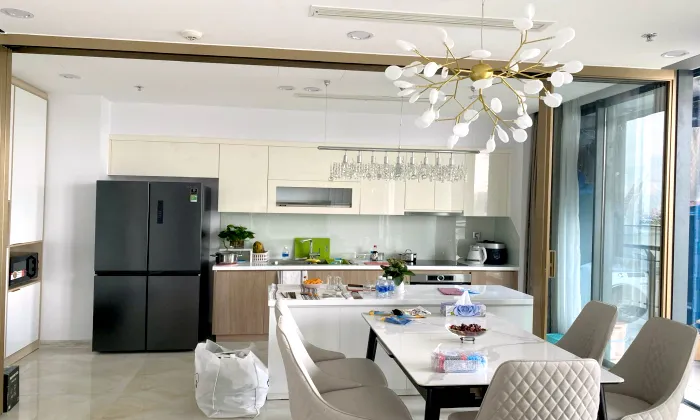 Good Size Three Bedroom Aqua 2 For Rent in Golden River District 1 HCM 121sqm 2,400 USD/month