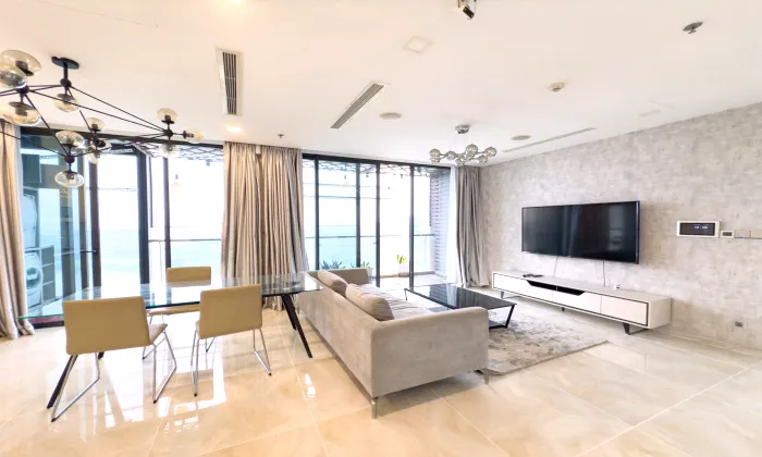 Cool View Good View Three Bedrooms Vinhome Golen River For Rent HCM 121sqm 2,700 USD/month