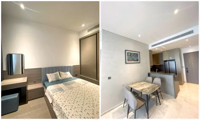 Simply Furniture 02 Bedroom The Marq District 1 Apartment For Rent HCM 74sqm 1,750 USD/month