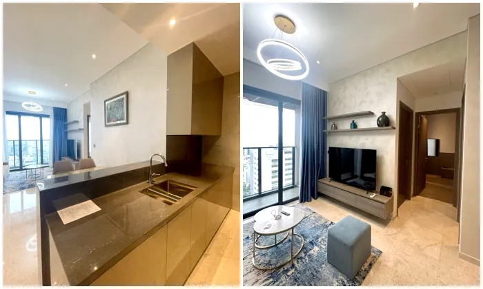 Simply Furniture 02 Bedroom The Marq District 1 Apartment For Rent HCM 74sqm 1,750 USD/month