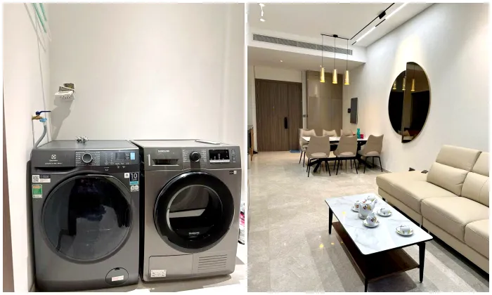 Big Size Three Bedroom The Marq District 1 For Rent in HCMC 128sqm 3,000 USD/month