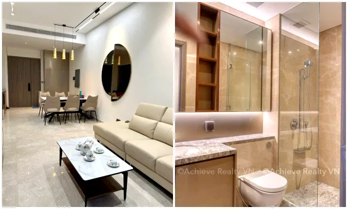 Big Size Three Bedroom The Marq District 1 For Rent in HCMC 128sqm 3,000 USD/month